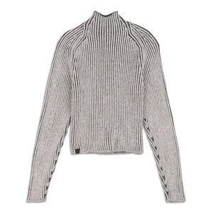 Lululemon Cotton-Cashmere Blend Mock Neck Sweater